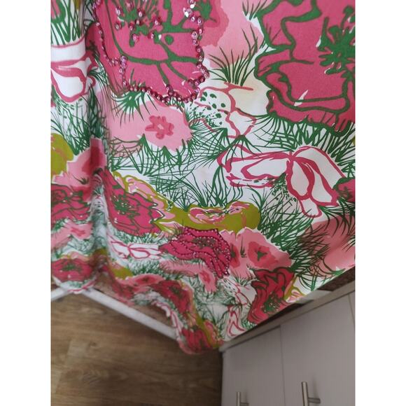 Vintage James.S Casuals Floral Dress Large Vacation and Tropical - Picture 7 of 16